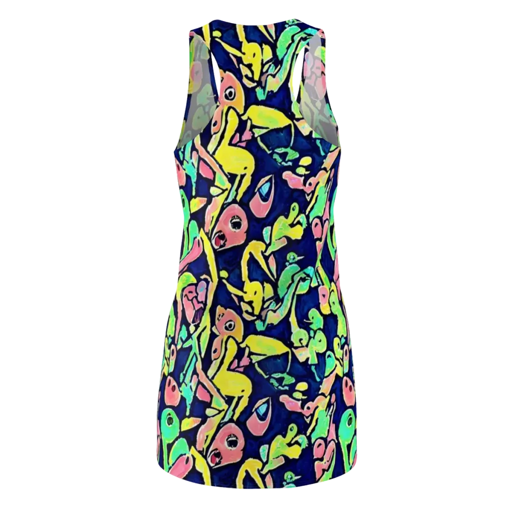Abyssal Pop on Racerback Dress — Back