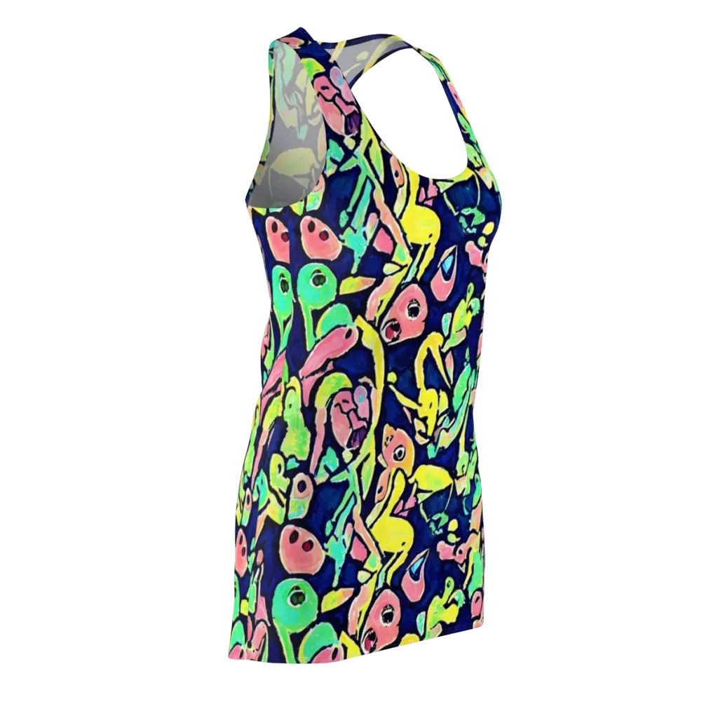 Abyssal Pop on Racerback Dress — Front Side