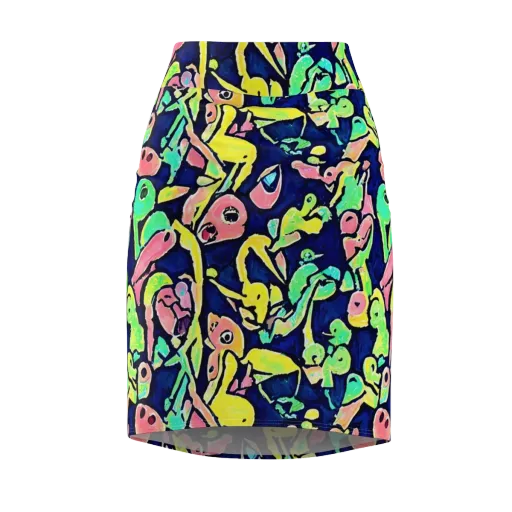 Abyssal Pop on a Pencil Skirt