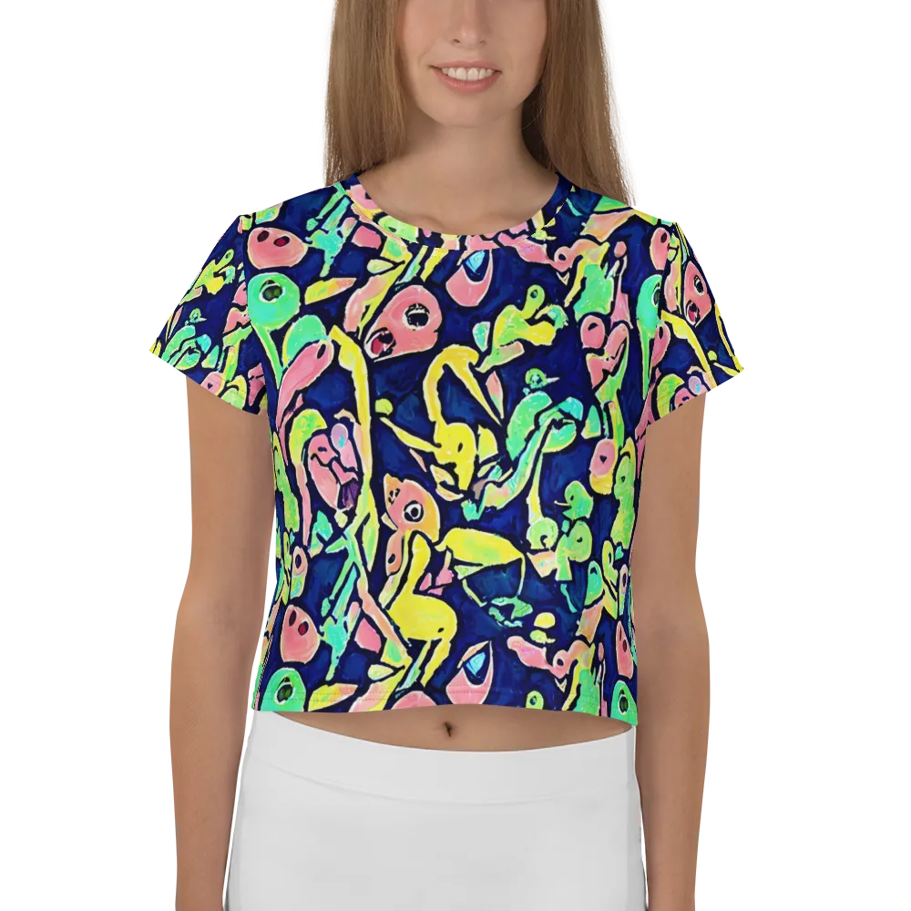 Abyssal Pop on Crop Tee — Front