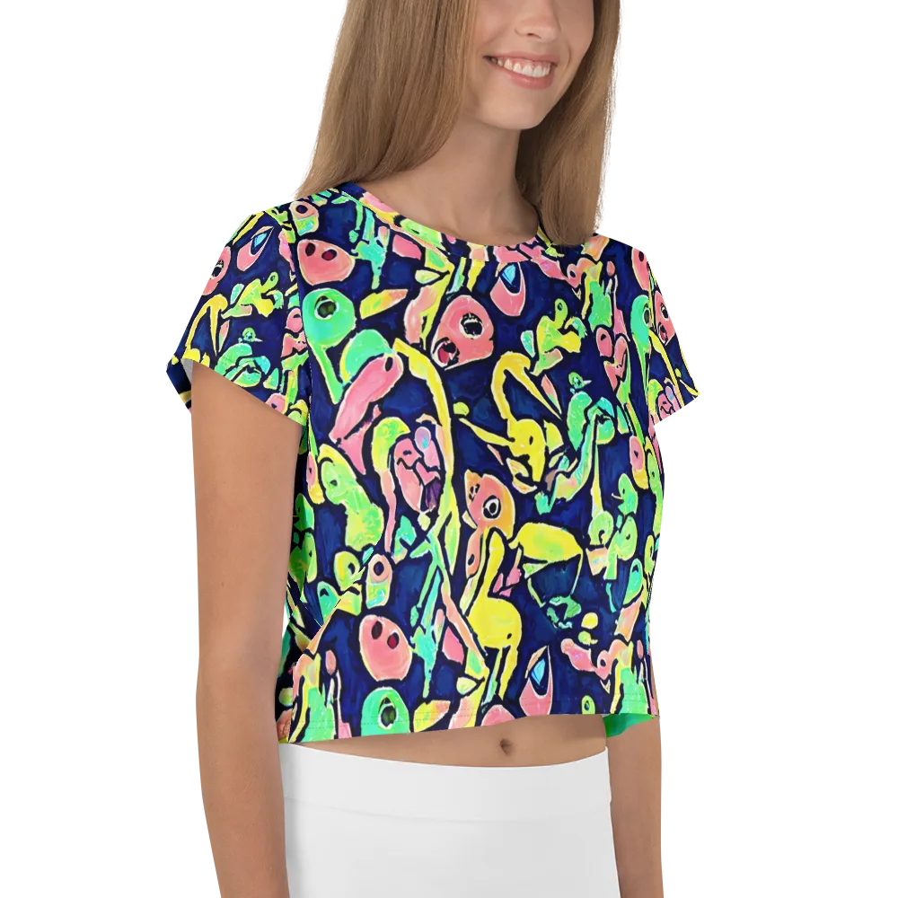 Abyssal Pop on Crop Tee — Right