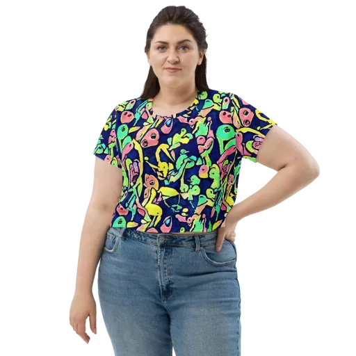 Abyssal Pop on a Crop Tee
