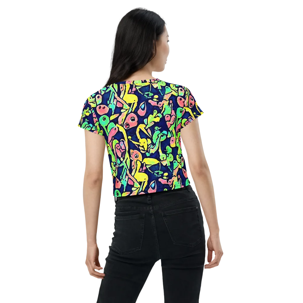 Abyssal Pop on Crop Tee — Back