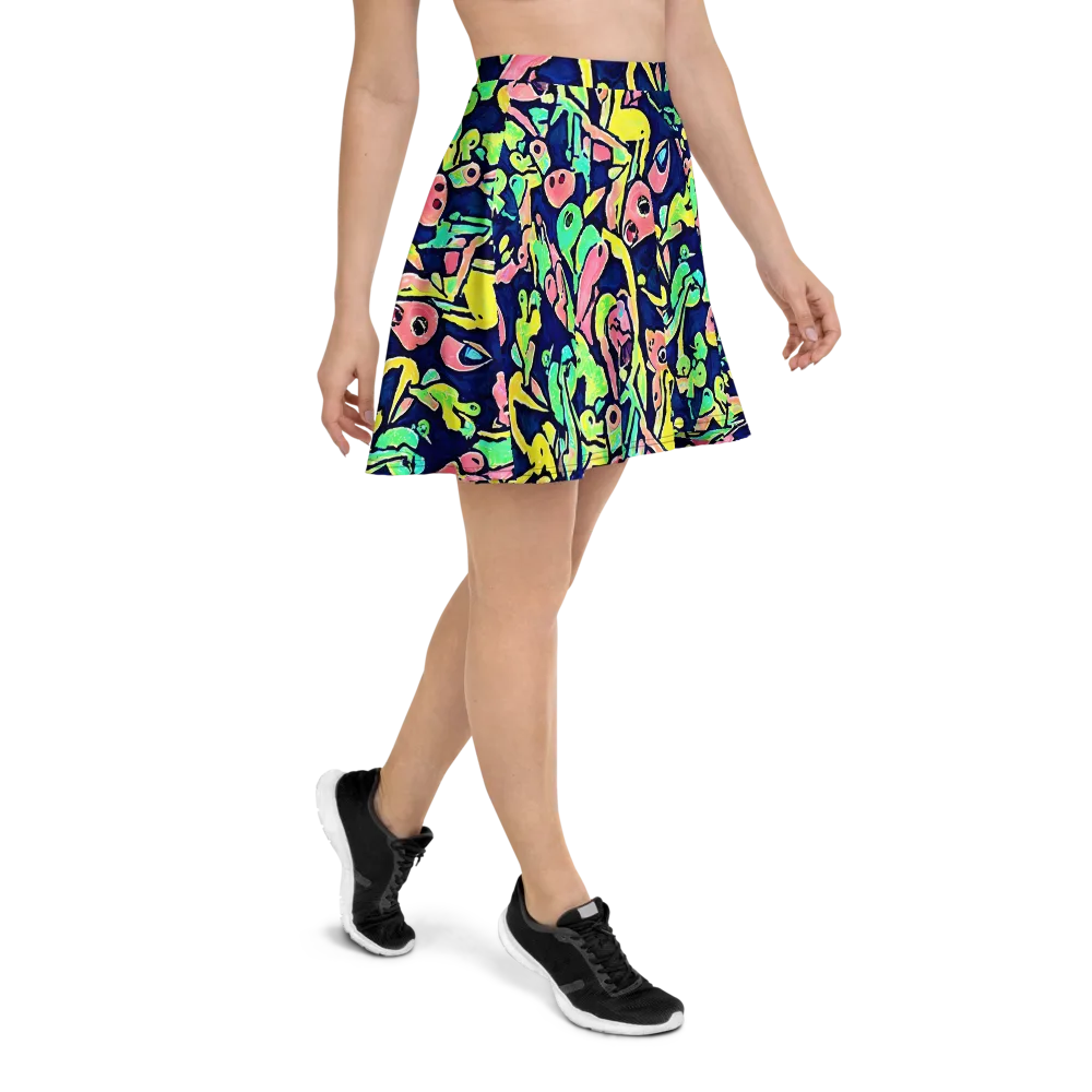 Abyssal Pop on Skater Skirt — Right