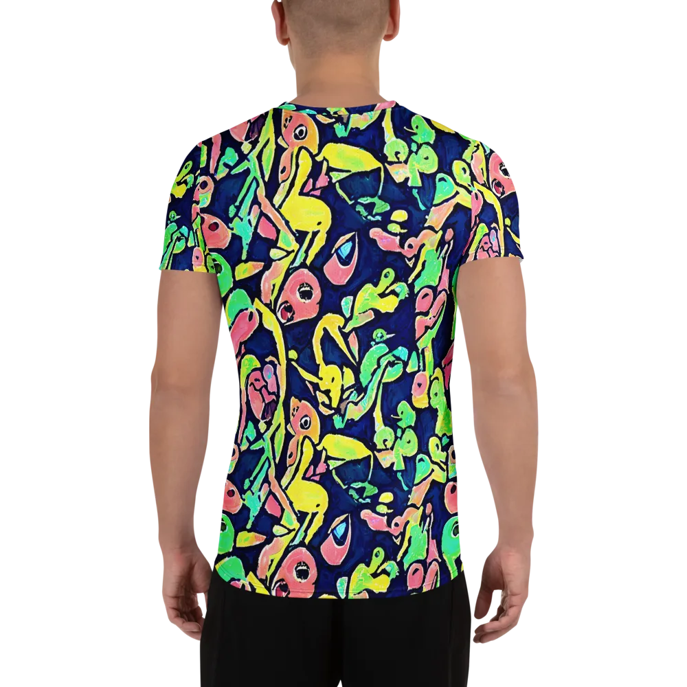 Abyssal Pop on Men's Athletic T-Shirt — Back