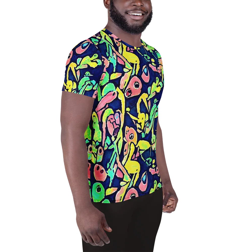 Abyssal Pop on Men's Athletic T-Shirt — Right