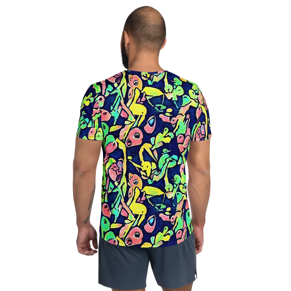 Abyssal Pop on Men's Athletic T-Shirt — Back