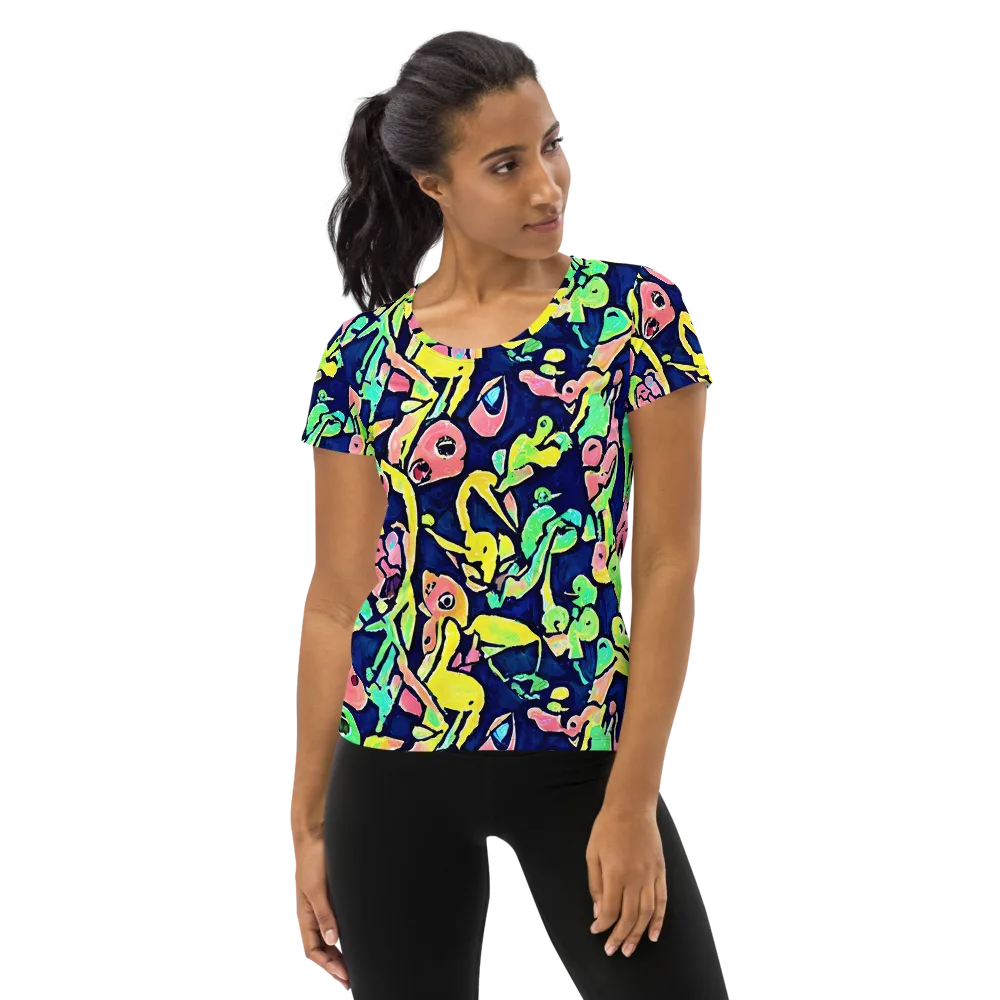 Abyssal Pop on Women's Athletic T-Shirt — Front