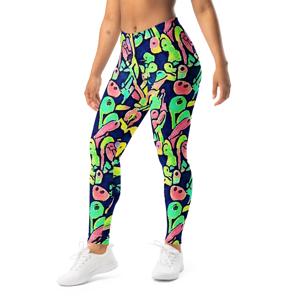 Abyssal Pop on Leggings — Left Front