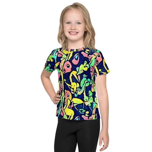 Abyssal Pop on a Kids Crew Neck T-Shirt