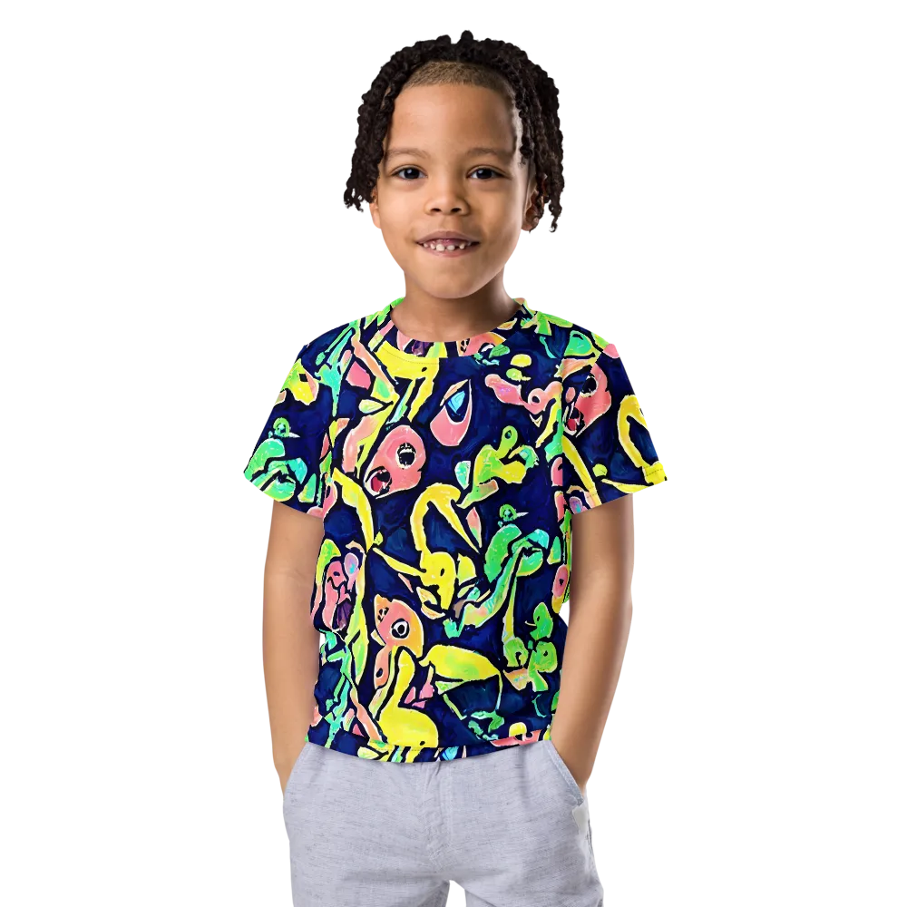 Abyssal Pop on Kids Crew Neck T-Shirt — Front