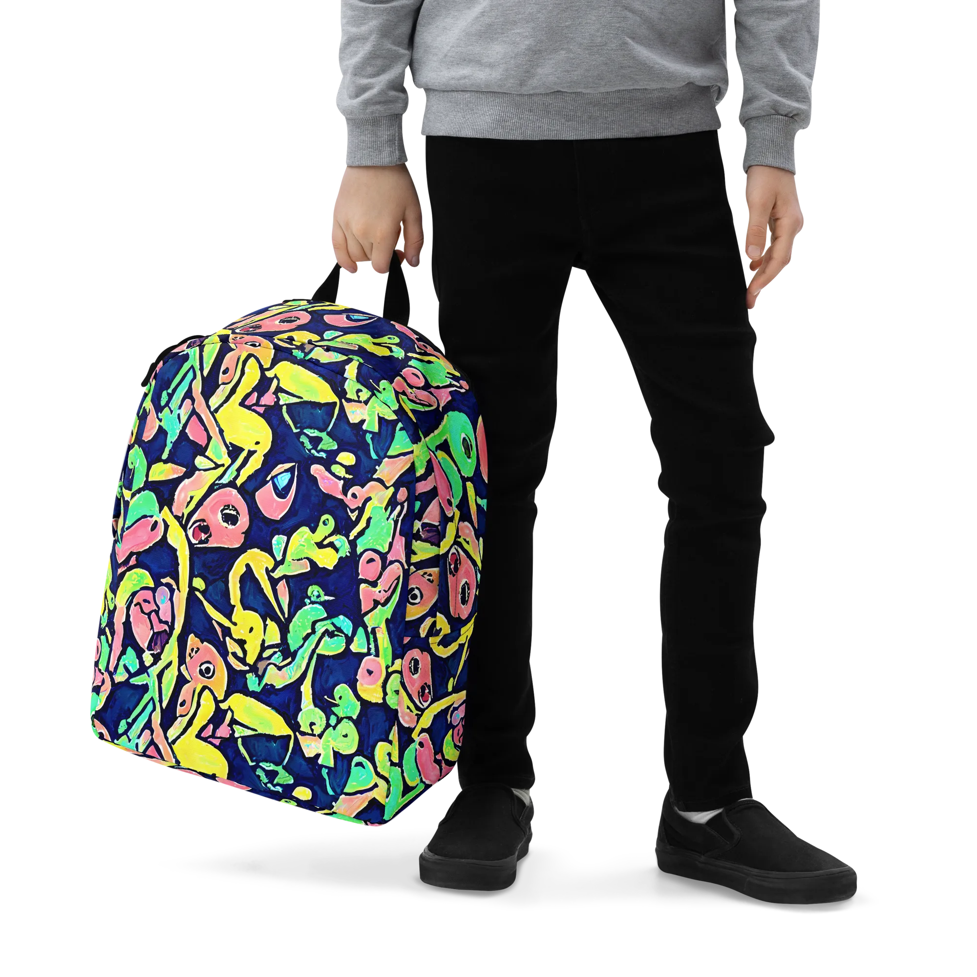 Abyssal Pop on Minimalist Backpack — Zoomed-in