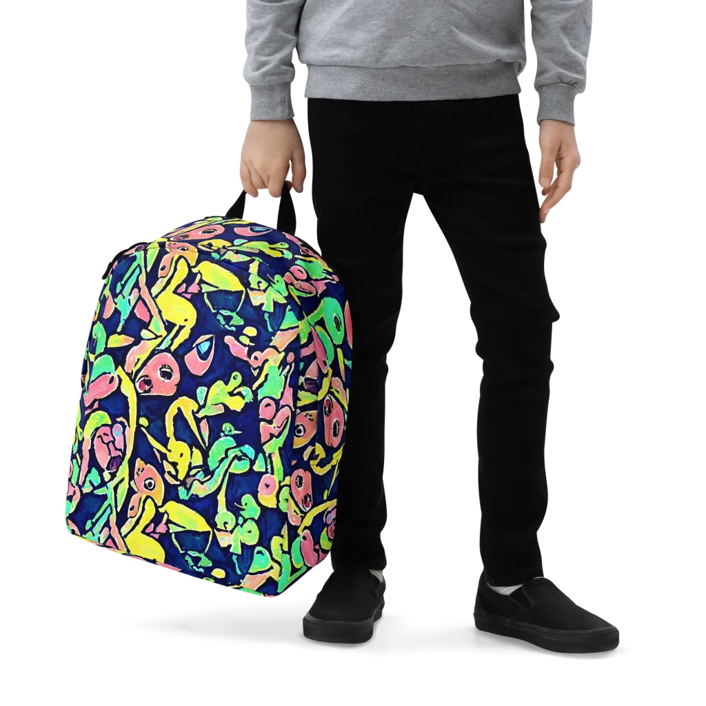 Abyssal Pop on Minimalist Backpack — Zoomed-in