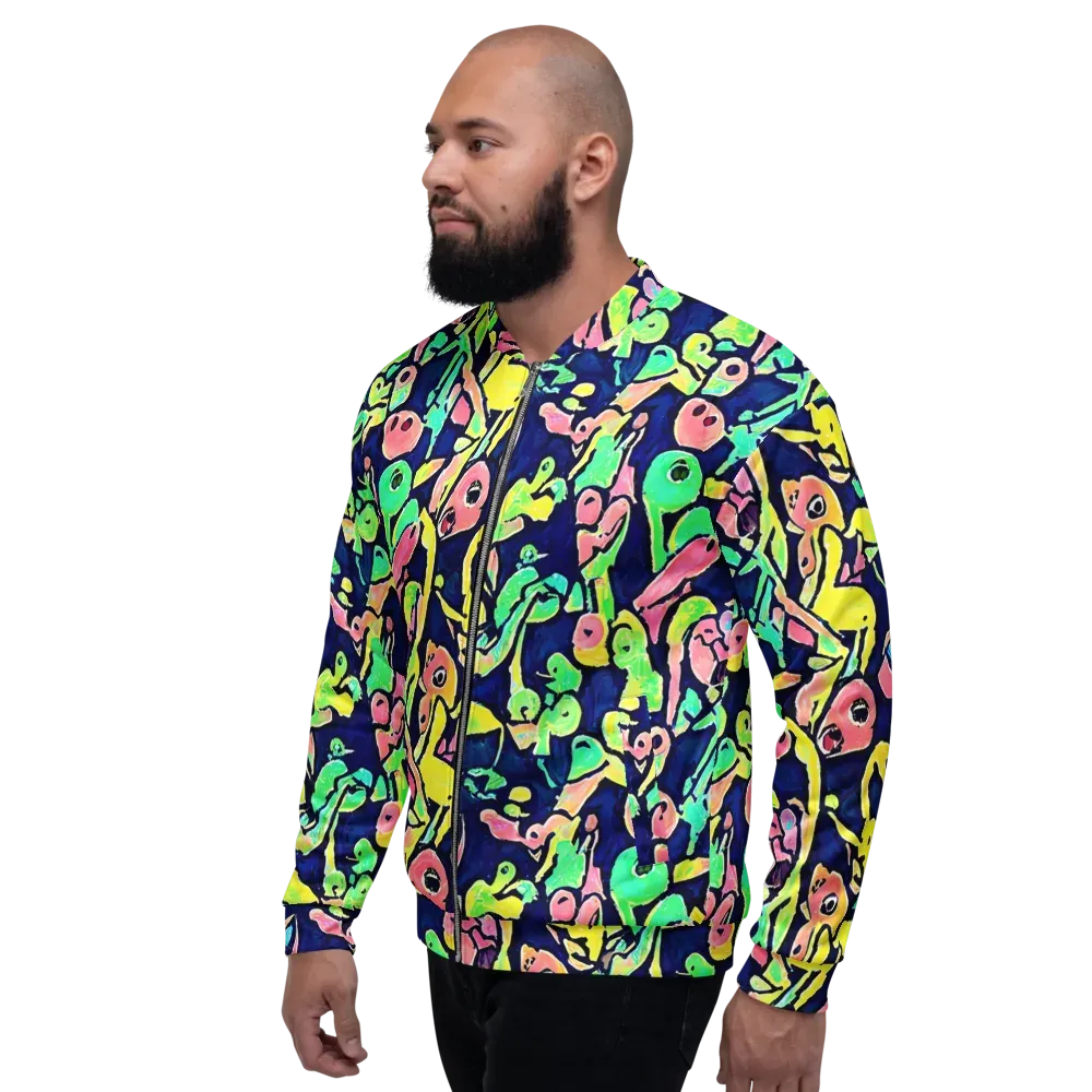 Abyssal Pop on Bomber Jacket — Left