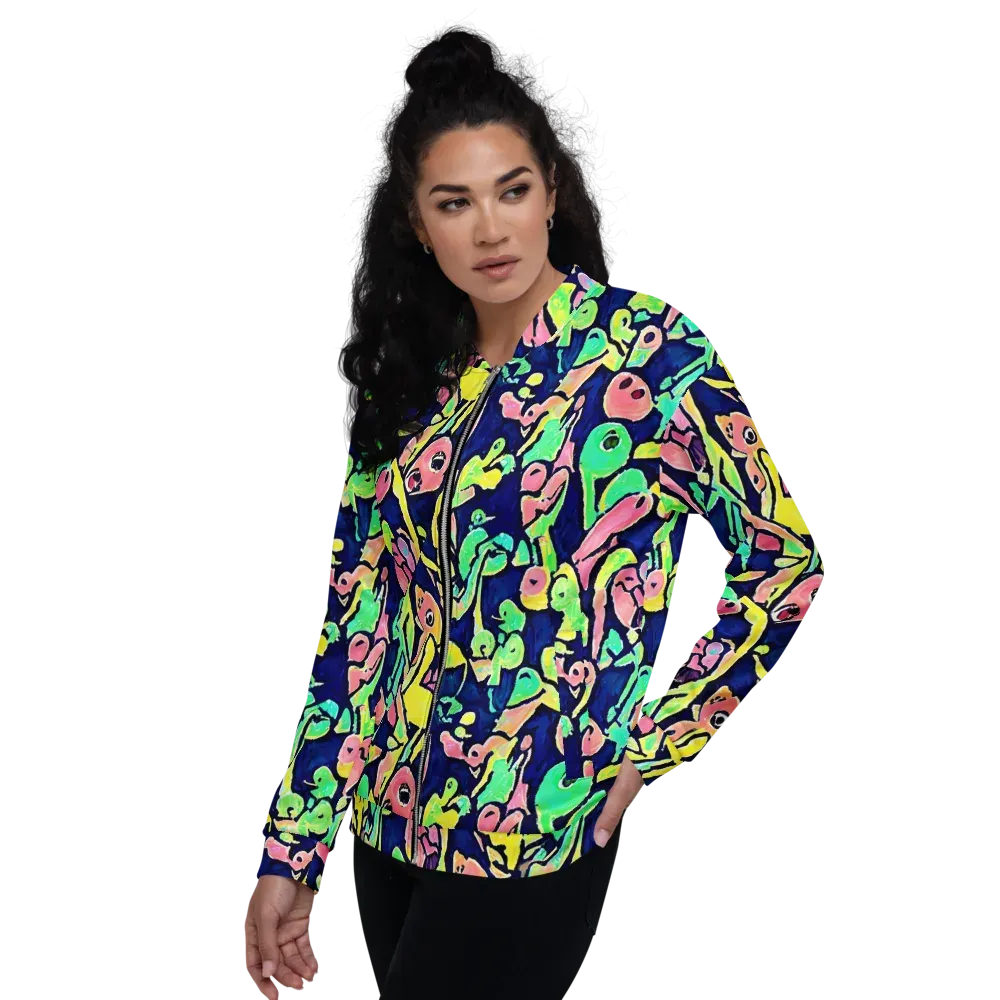 Abyssal Pop on Bomber Jacket — Left