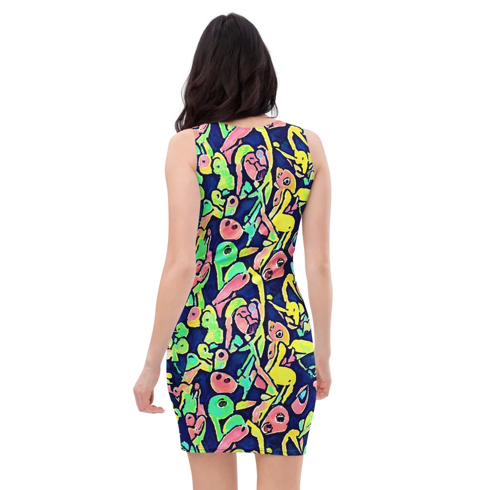 Abyssal Pop on Bodycon Dress — Back