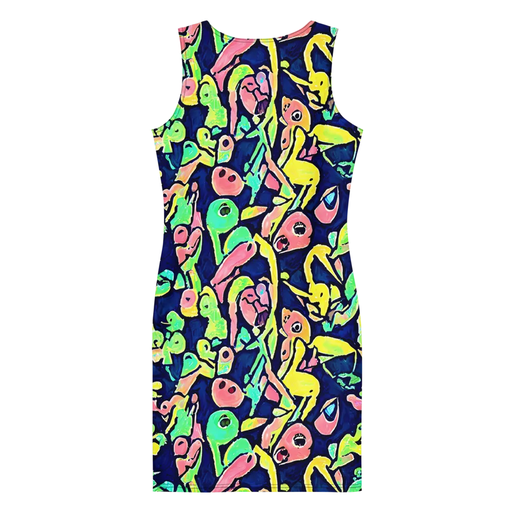 Abyssal Pop on Bodycon Dress — Back