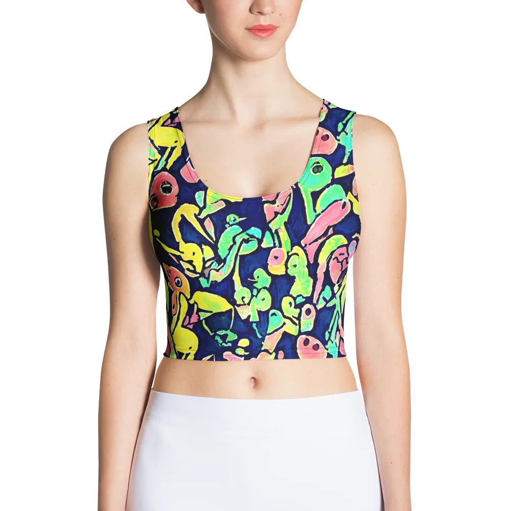 Abyssal Pop on Crop Top — Front