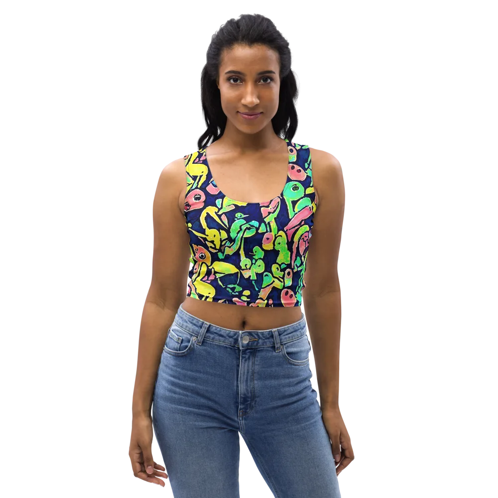 Abyssal Pop on Crop Top — Front