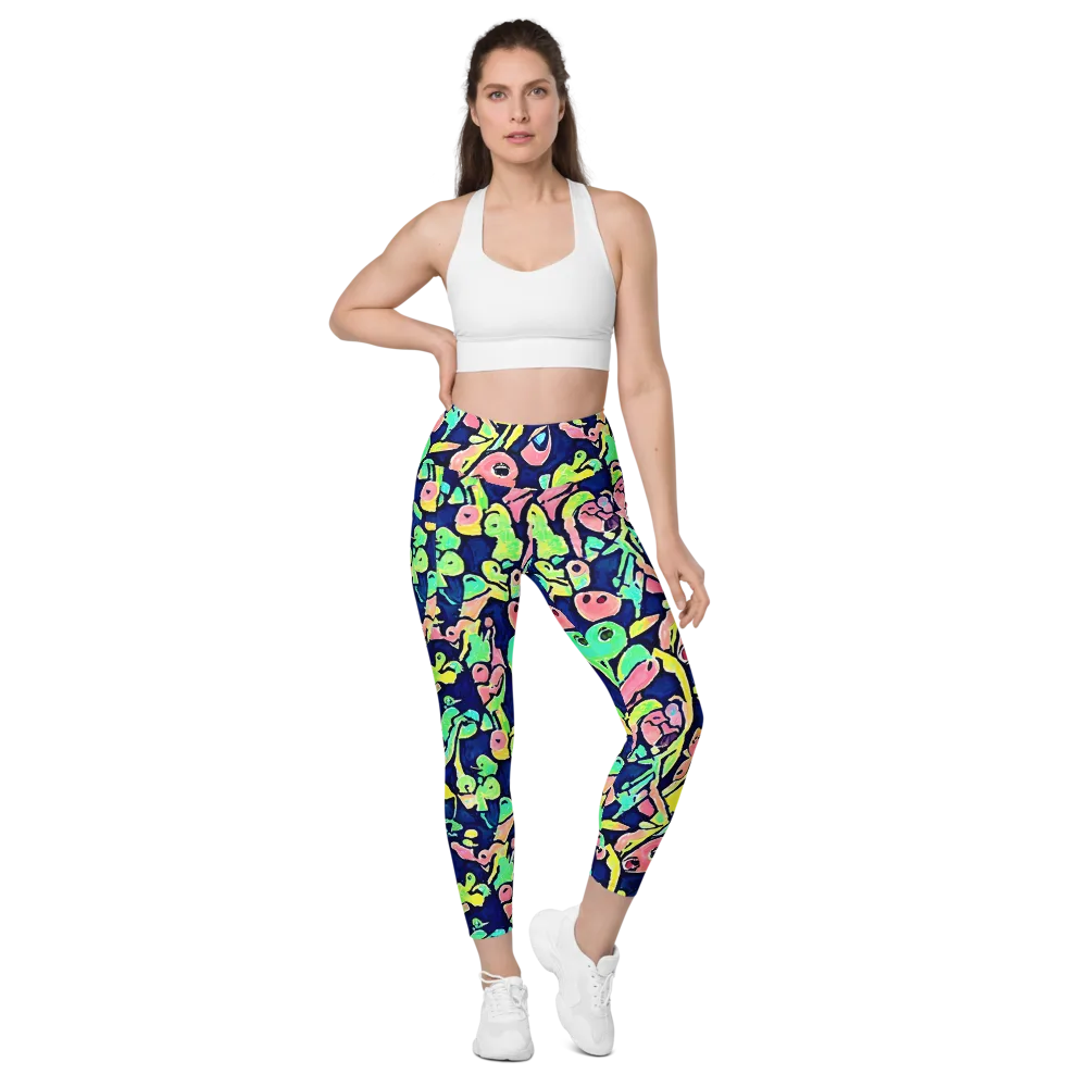 Abyssal Pop on Leggings with Pockets — Front