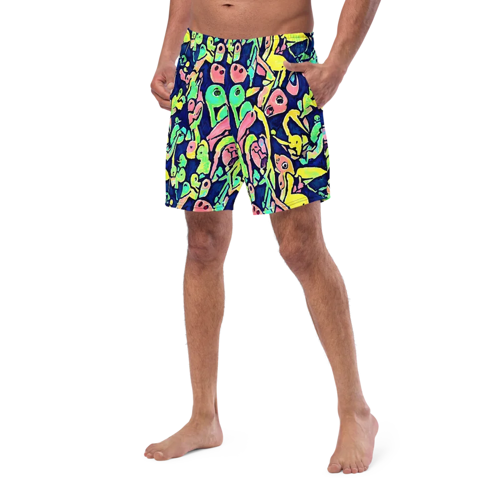 Abyssal Pop on Swim Trunks — Left Front