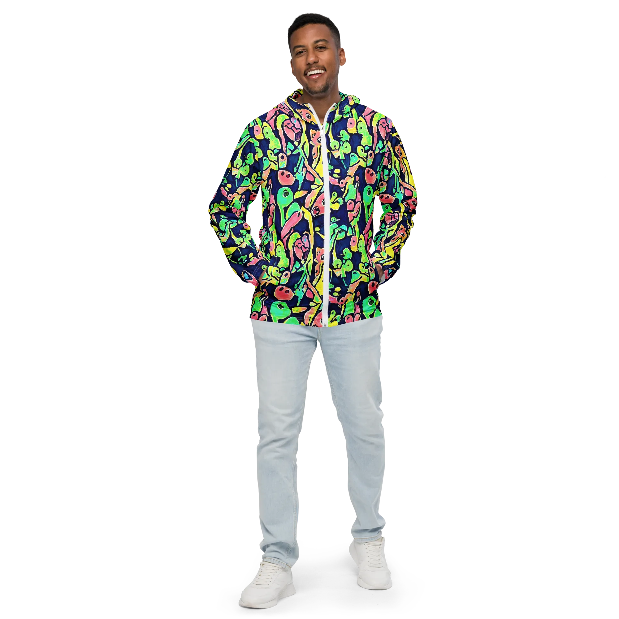 Abyssal Pop on Men's Windbreaker — Front