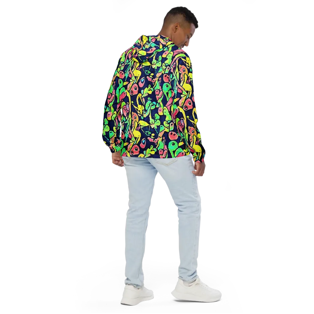 Abyssal Pop on Men's Windbreaker — Back