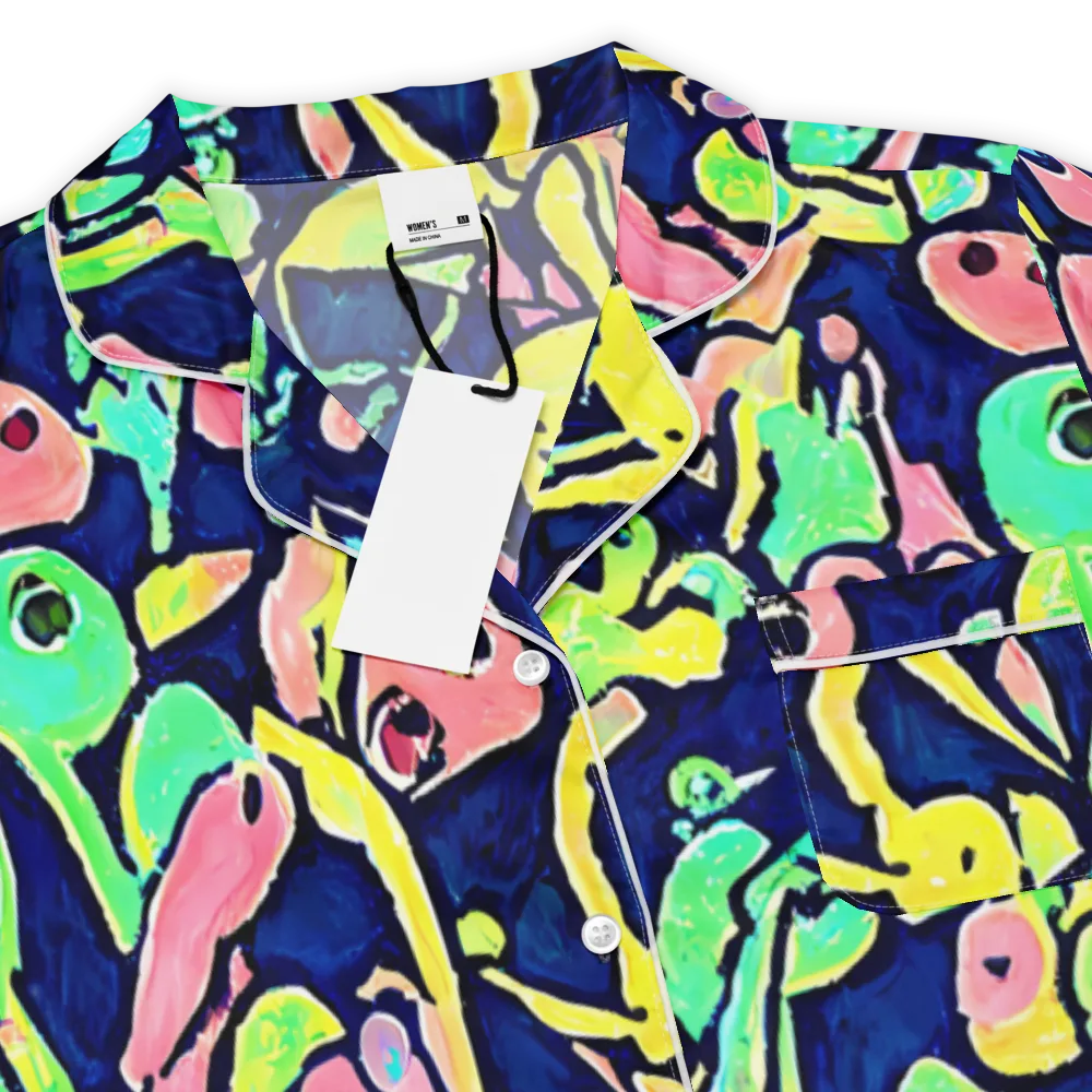 Abyssal Pop on Women's Short Sleeve Pajama Top — Product details