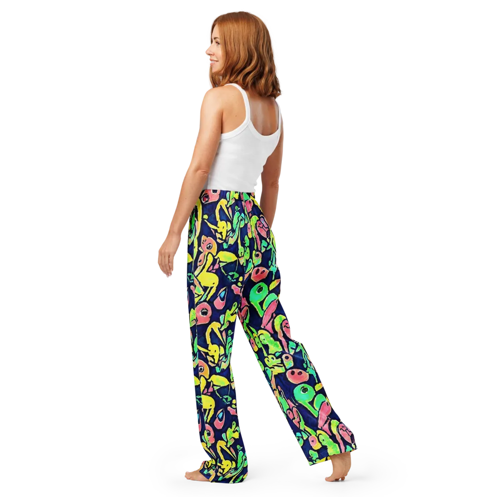 Abyssal Pop on Women's Pajama Pants — Back