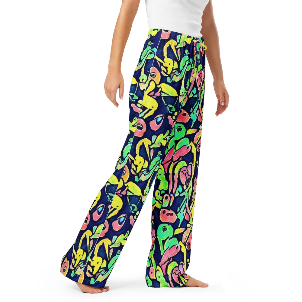 Abyssal Pop on Women's Pajama Pants — Right Front