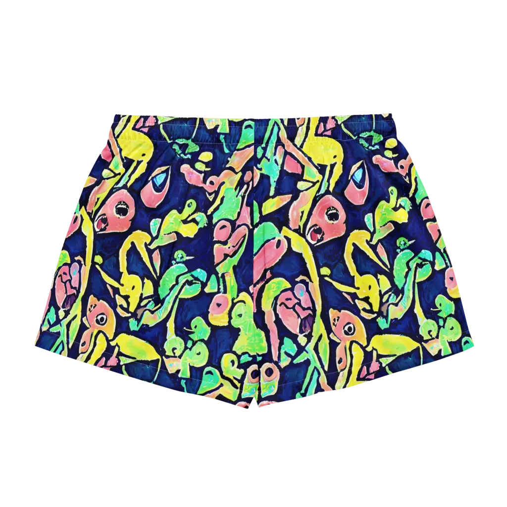 Abyssal Pop on Women's Pajama Shorts — Back