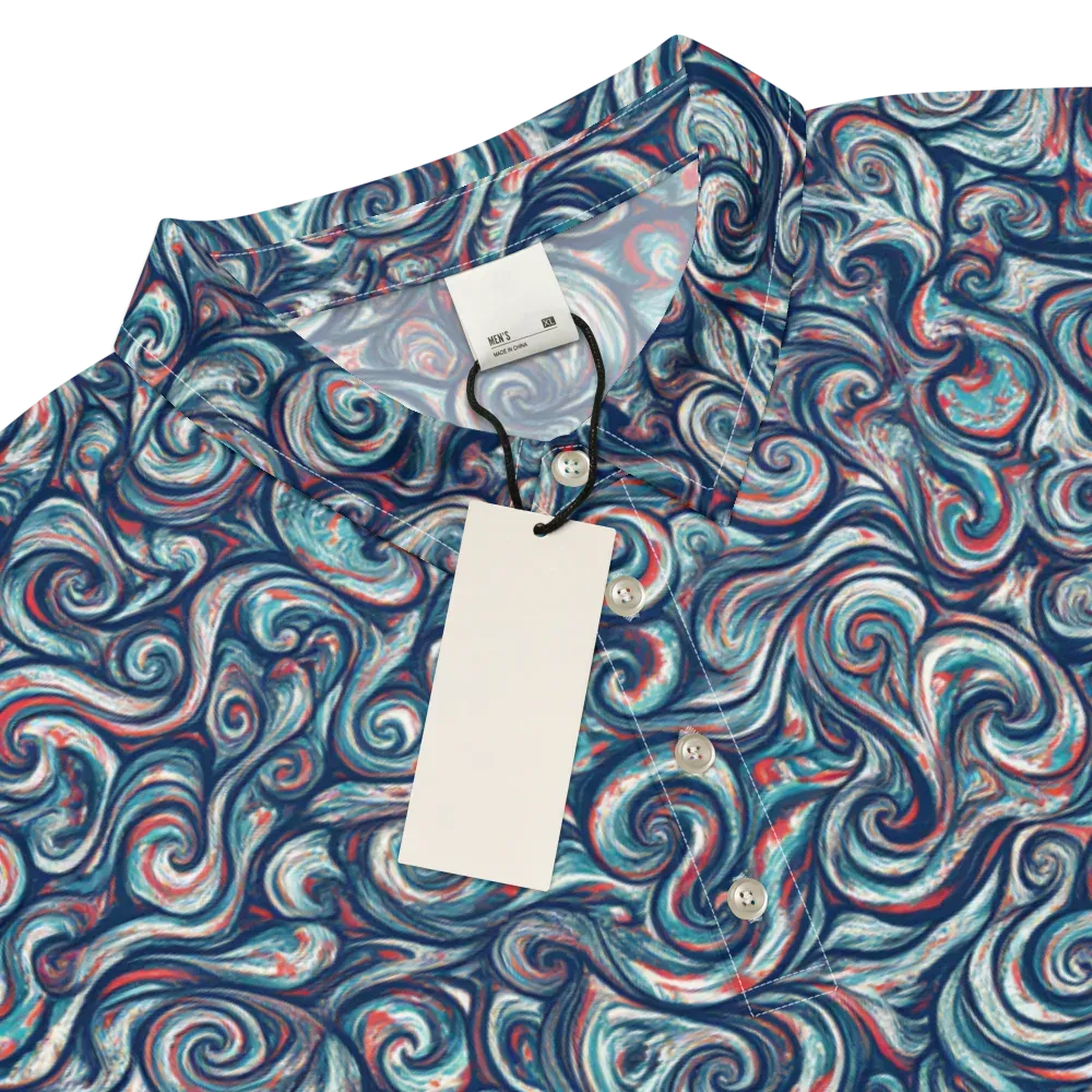 Indigo Vortex on Men's Slim Fit Polo Shirt — Product details