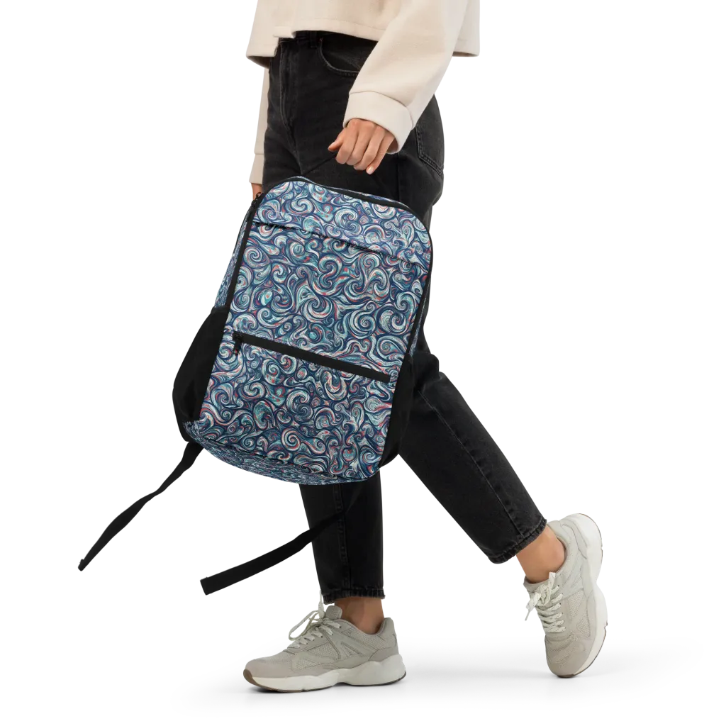 Indigo Vortex on Utility Backpack — Front
