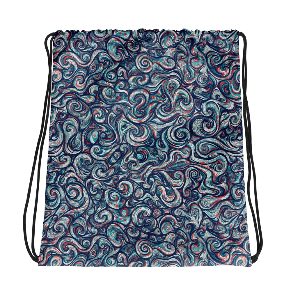 Indigo Vortex on Drawstring Bag — Photo