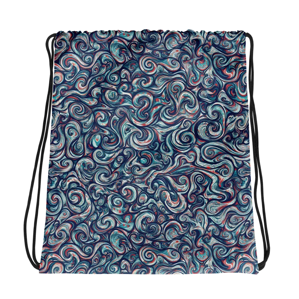 Indigo Vortex on Drawstring Bag — Photo