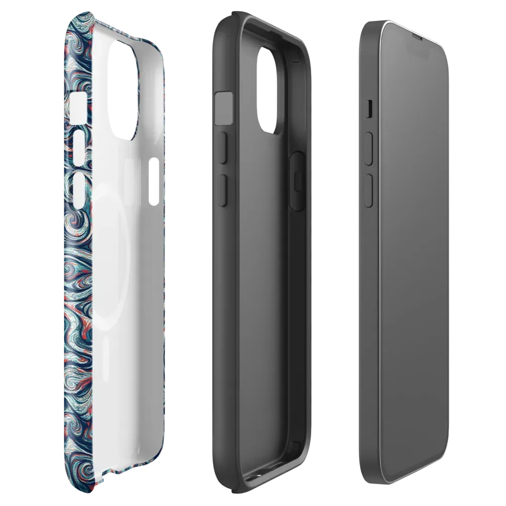 Indigo Vortex on MagSafe Tough Case for iPhone® — Front