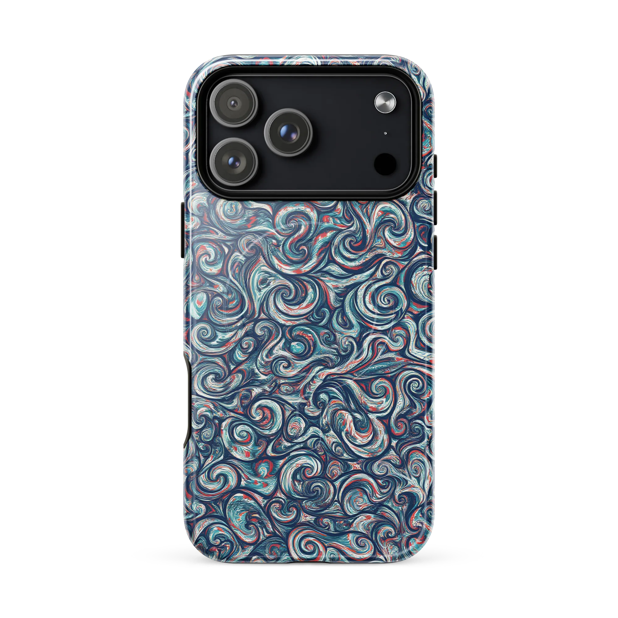 Indigo Vortex on MagSafe Tough Case for iPhone® — Front