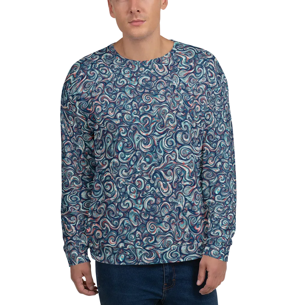 Indigo Vortex on Sweatshirt — Front