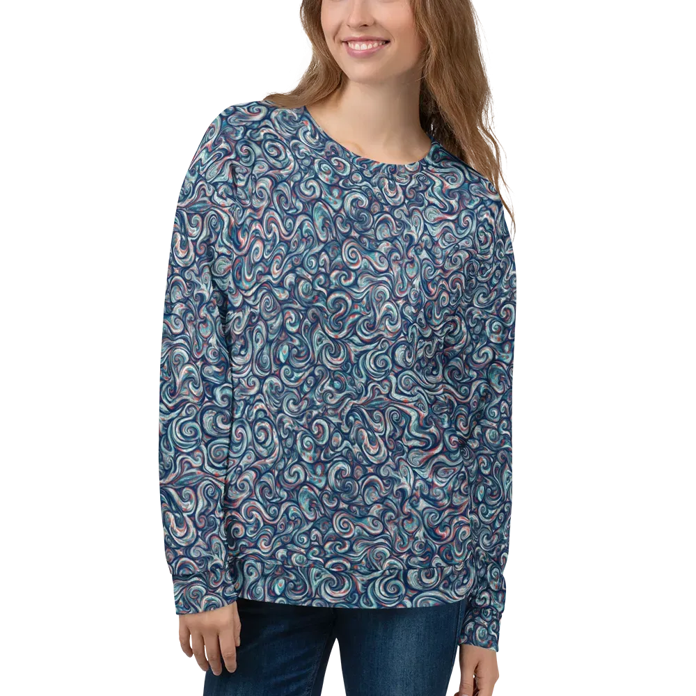 Indigo Vortex on Sweatshirt — Front