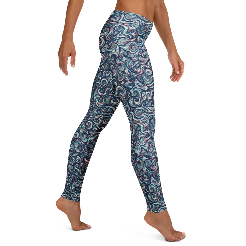 Indigo Vortex on Leggings — Right