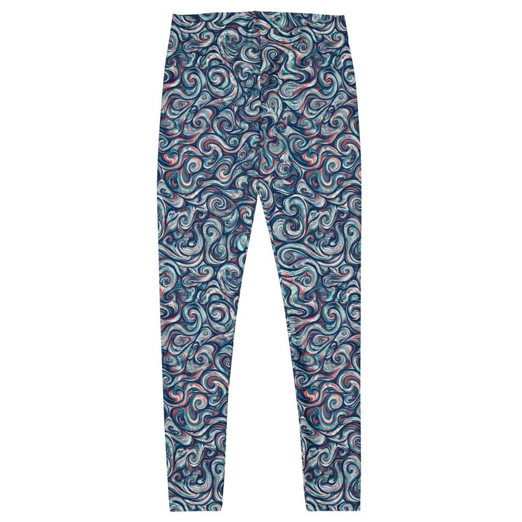 Indigo Vortex on Leggings — Front