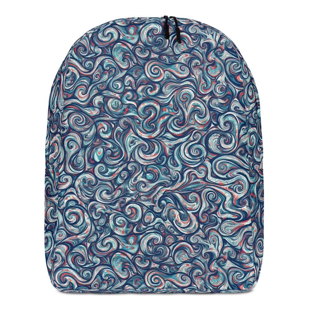 Indigo Vortex on Minimalist Backpack — Front