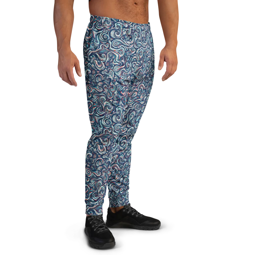 Indigo Vortex on Men's Joggers — Right