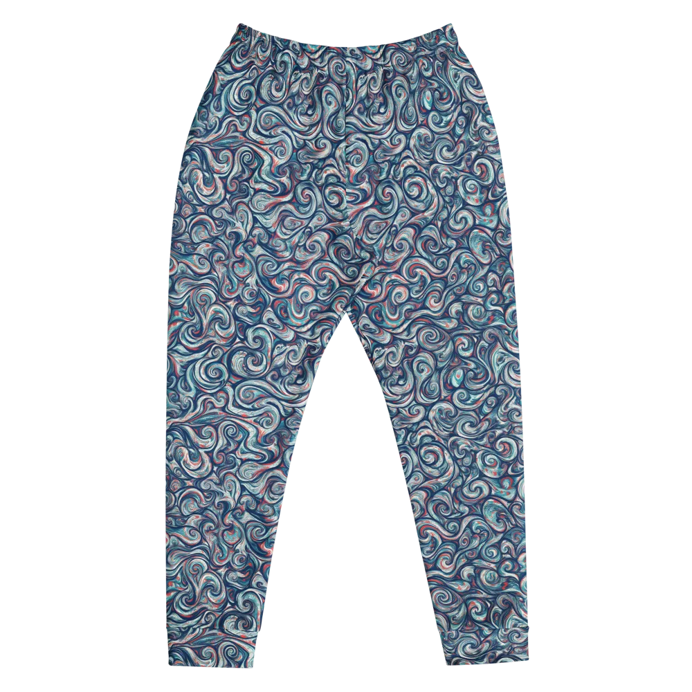 Indigo Vortex on Men's Joggers — Front