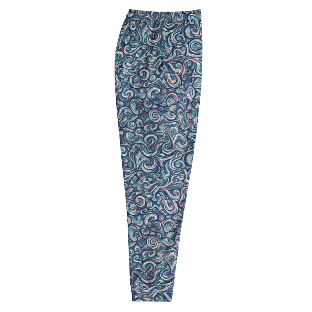 Indigo Vortex on Men's Joggers — Right