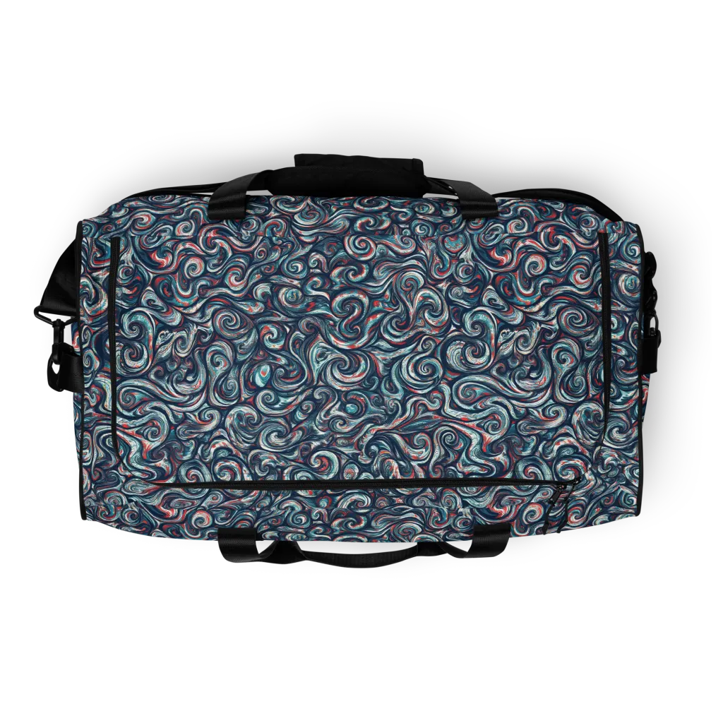 Indigo Vortex on Duffle Bag — Top