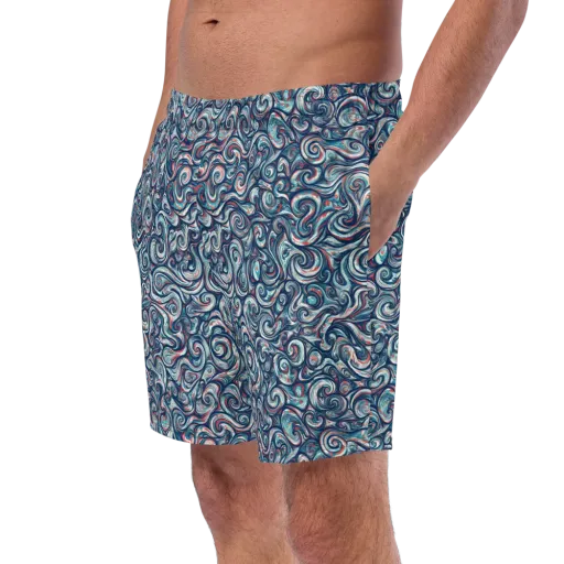 Indigo Vortex on a Swim Trunks