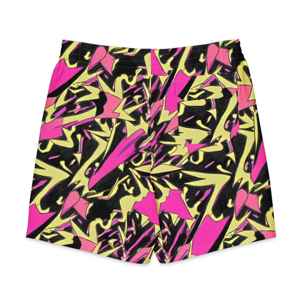 Acid Static on Men's Board Shorts — Back