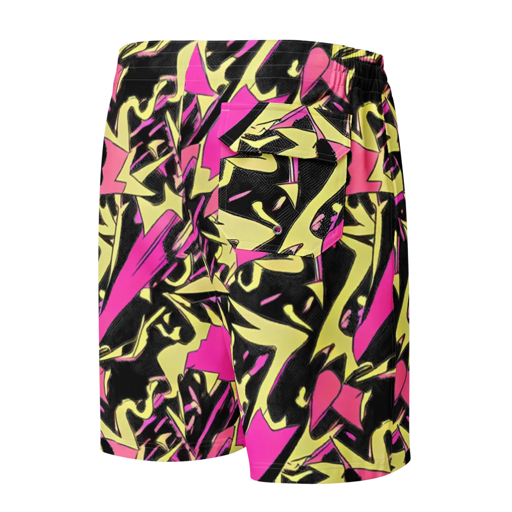 Acid Static on Men's Board Shorts — Back