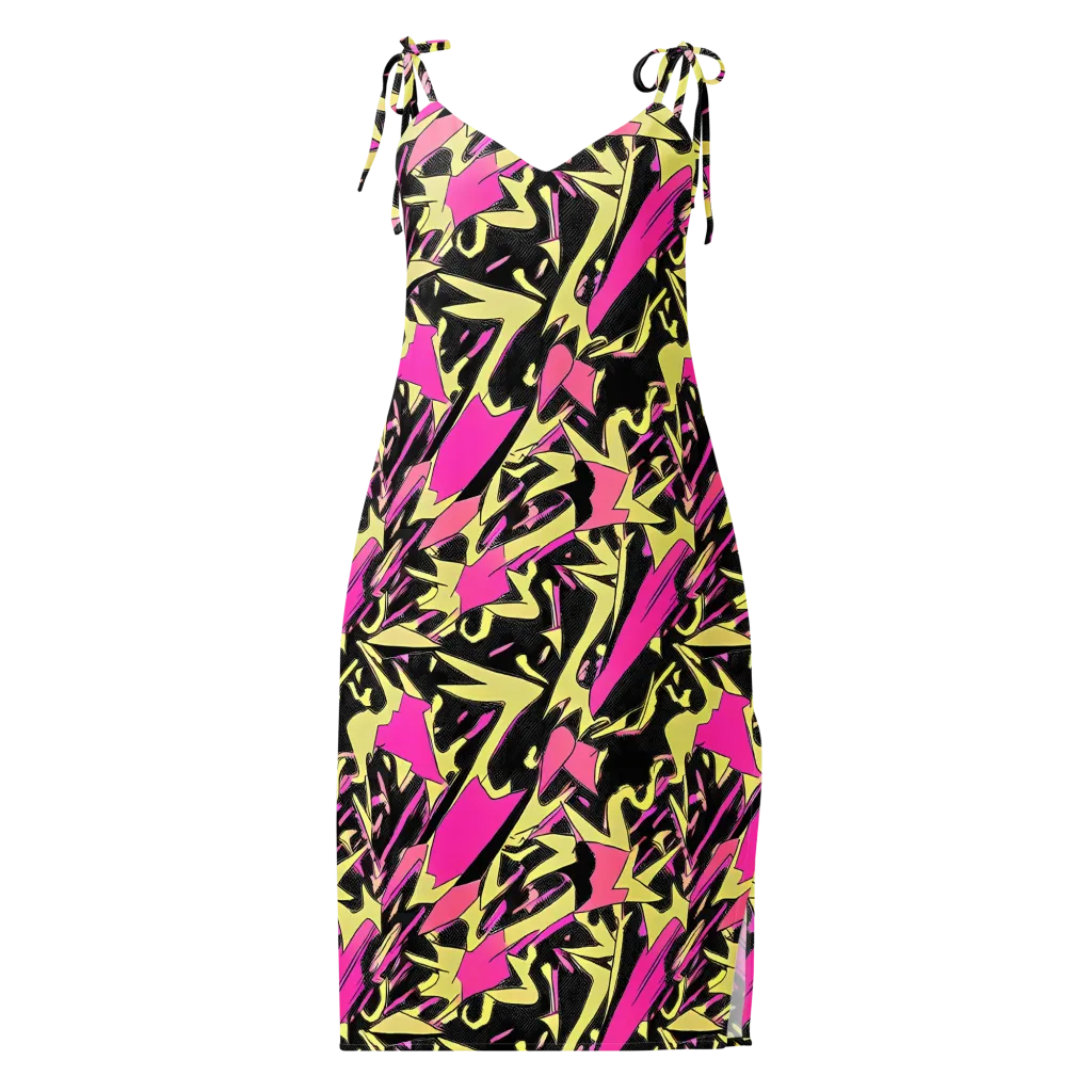 Acid Static on Slip Dress — Front